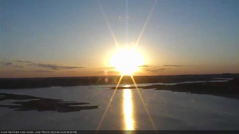 Lake Travis webcam, April 16, 2023 7:45 PM CT