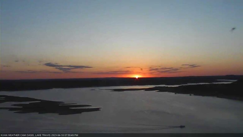 Lake Travis webcam, April 16, 2023 8:00 PM CT