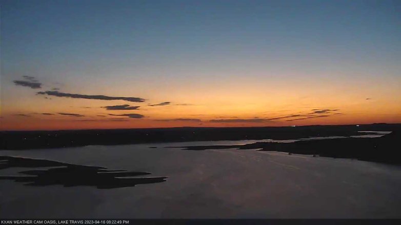 Lake Travis webcam, April 16, 2023 8:25 PM CT