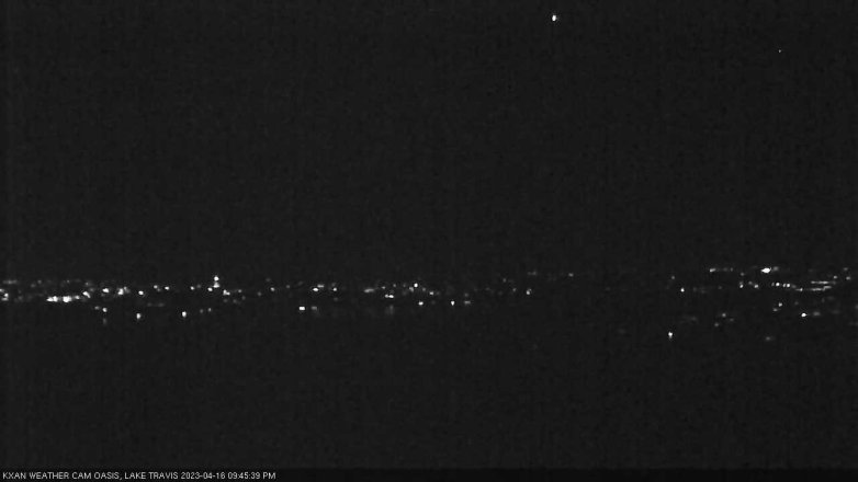 Lake Travis webcam, April 16, 2023 9:45 PM CT
