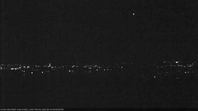 Lake Travis webcam, April 16, 2023 10:00 PM CT