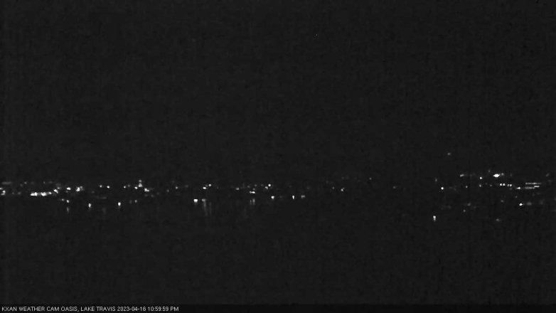 Lake Travis webcam, April 16, 2023 11:00 PM CT