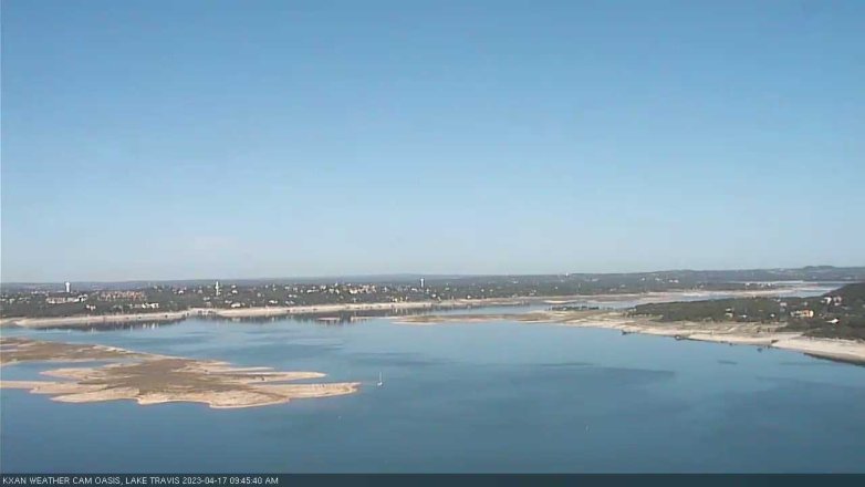Lake Travis webcam, April 17, 2023 9:45 AM CT