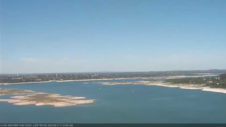 Lake Travis webcam, April 17, 2023 11:25 AM CT