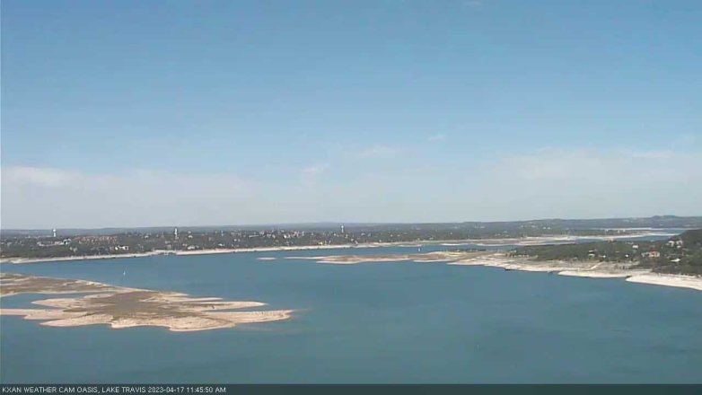 Lake Travis webcam, April 17, 2023 11:45 AM CT