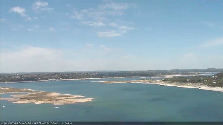 Lake Travis webcam, April 17, 2023 12:25 PM CT