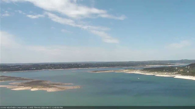 Lake Travis webcam, April 17, 2023 12:45 PM CT