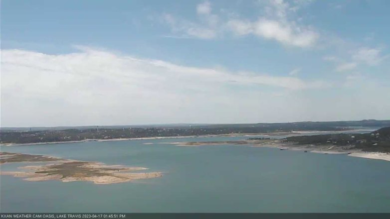 Lake Travis webcam, April 17, 2023 1:45 PM CT