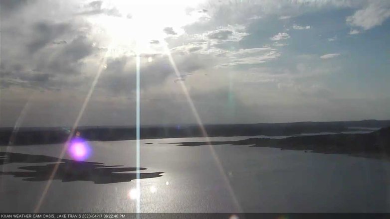 Lake Travis webcam, April 17, 2023 6:25 PM CT