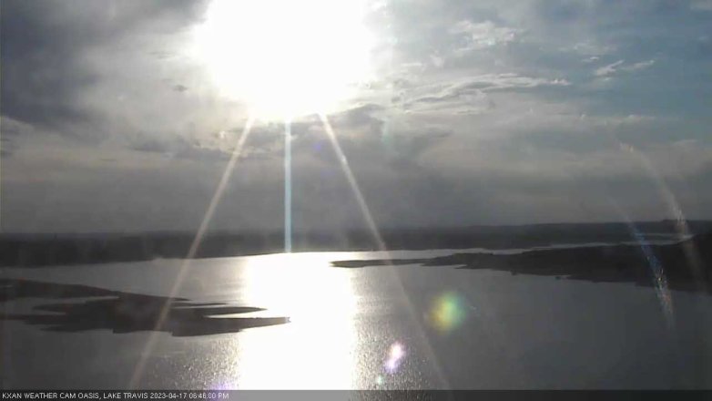 Lake Travis webcam, April 17, 2023 6:45 PM CT