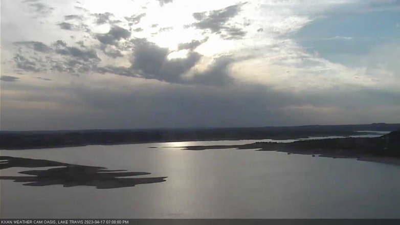 Lake Travis webcam, April 17, 2023 7:00 PM CT