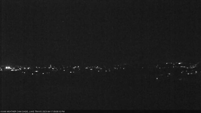 Lake Travis webcam, April 17, 2023 9:00 PM CT