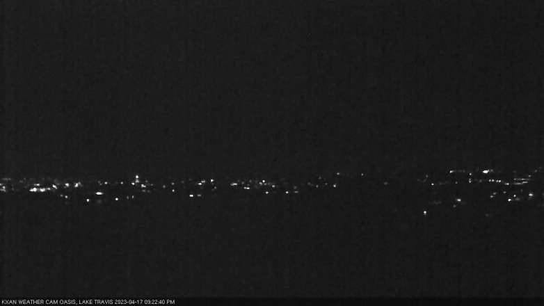 Lake Travis webcam, April 17, 2023 9:25 PM CT