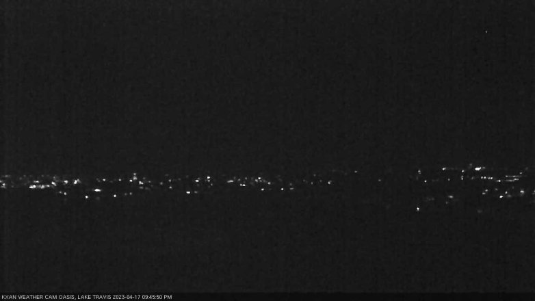 Lake Travis webcam, April 17, 2023 9:45 PM CT