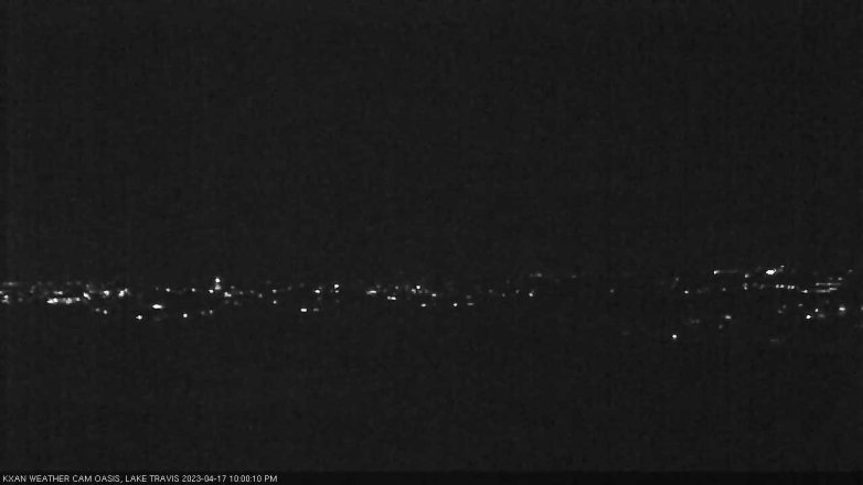 Lake Travis webcam, April 17, 2023 10:00 PM CT