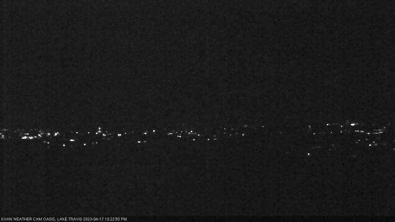 Lake Travis webcam, April 17, 2023 10:25 PM CT
