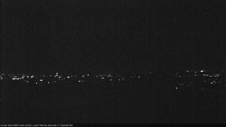 Lake Travis webcam, April 17, 2023 10:45 PM CT