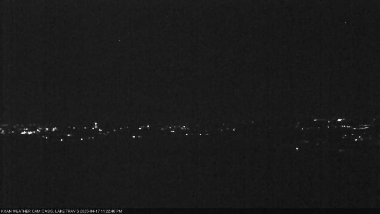Lake Travis webcam, April 17, 2023 11:25 PM CT