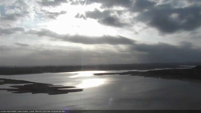 Lake Travis webcam, April 18, 2023 6:45 PM CT