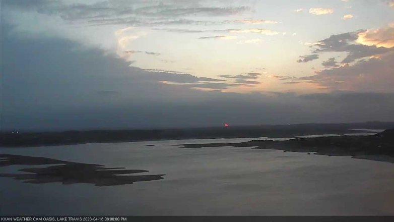 Lake Travis webcam, April 18, 2023 8:00 PM CT