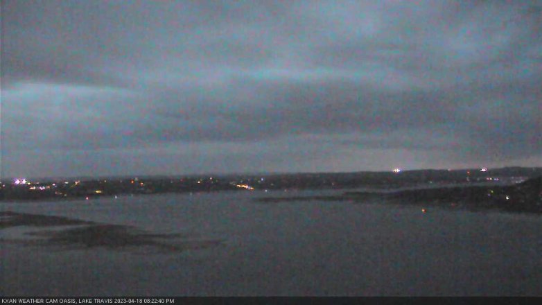Lake Travis webcam, April 18, 2023 8:25 PM CT