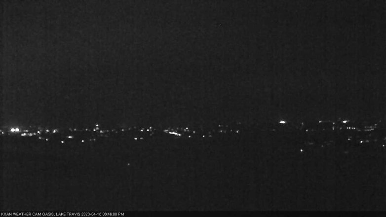 Lake Travis webcam, April 18, 2023 8:45 PM CT