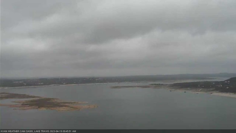 Lake Travis webcam, April 19, 2023 9:45 AM CT