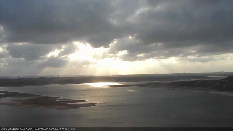Lake Travis webcam, April 19, 2023 7:00 PM CT