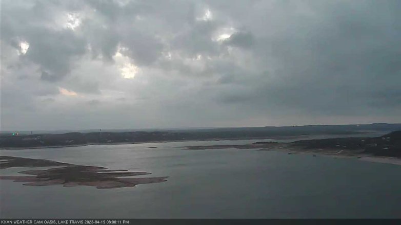 Lake Travis webcam, April 19, 2023 8:00 PM CT