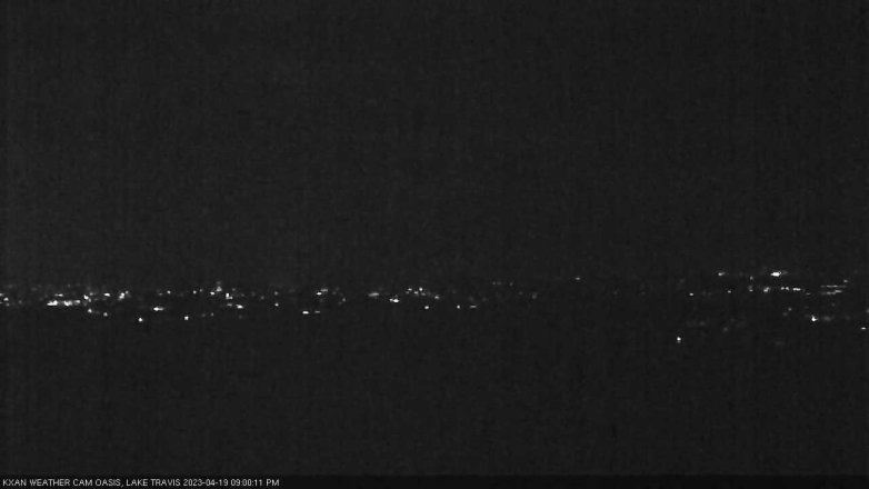 Lake Travis webcam, April 19, 2023 9:00 PM CT