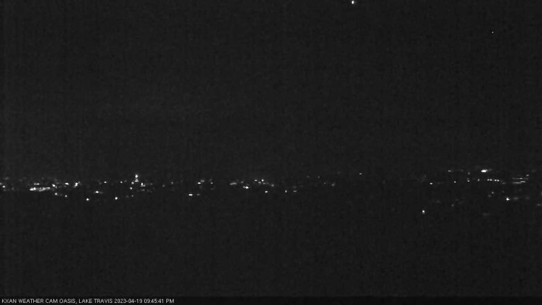 Lake Travis webcam, April 19, 2023 9:45 PM CT