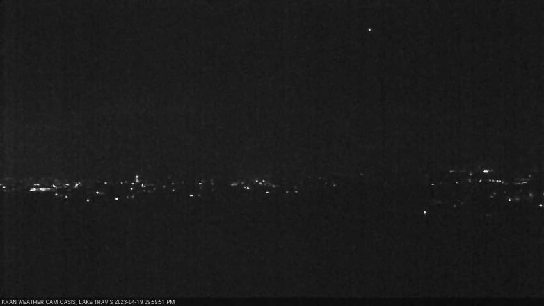 Lake Travis webcam, April 19, 2023 10:00 PM CT