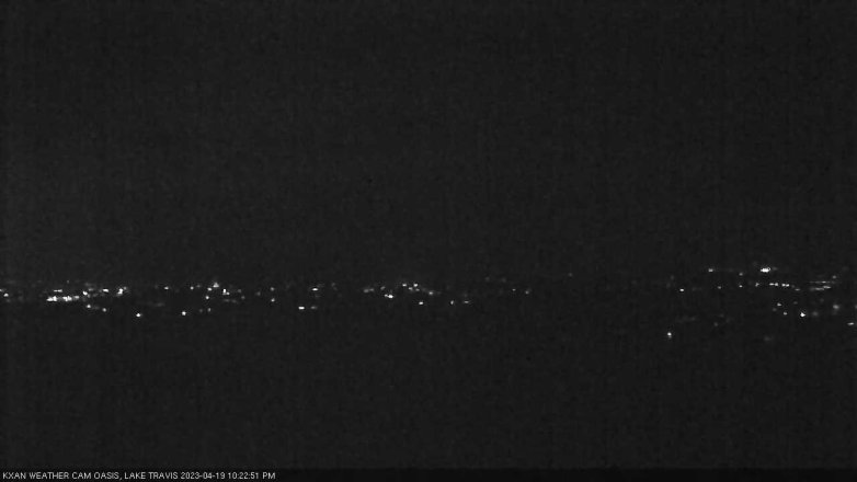 Lake Travis webcam, April 19, 2023 10:25 PM CT