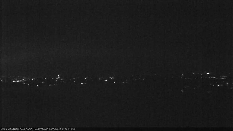 Lake Travis webcam, April 19, 2023 11:00 PM CT