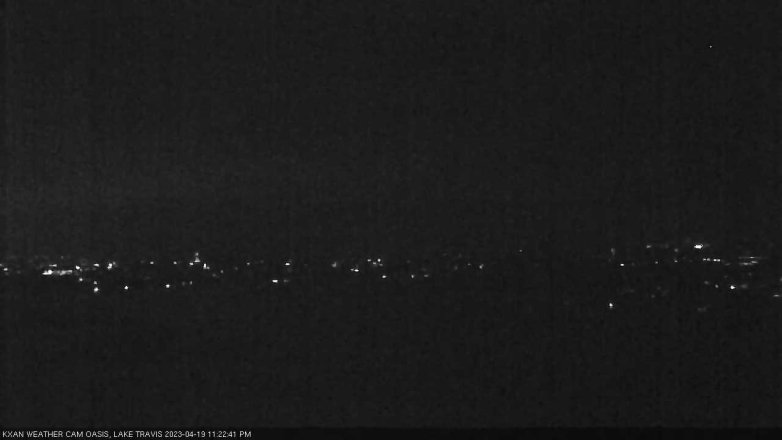 Lake Travis webcam, April 19, 2023 11:25 PM CT