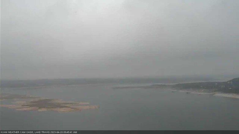 Lake Travis webcam, April 20, 2023 9:45 AM CT