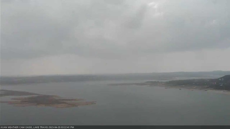 Lake Travis webcam, April 20, 2023 3:25 PM CT