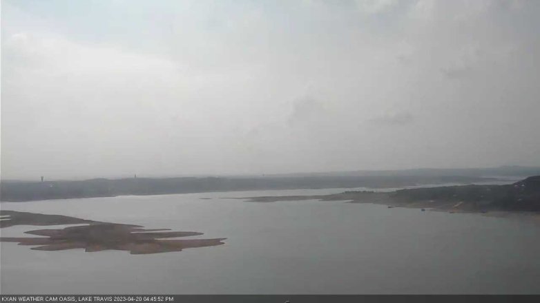 Lake Travis webcam, April 20, 2023 4:45 PM CT