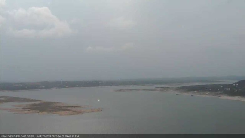 Lake Travis webcam, April 20, 2023 5:45 PM CT
