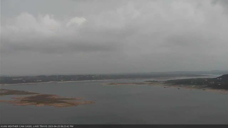 Lake Travis webcam, April 20, 2023 6:25 PM CT