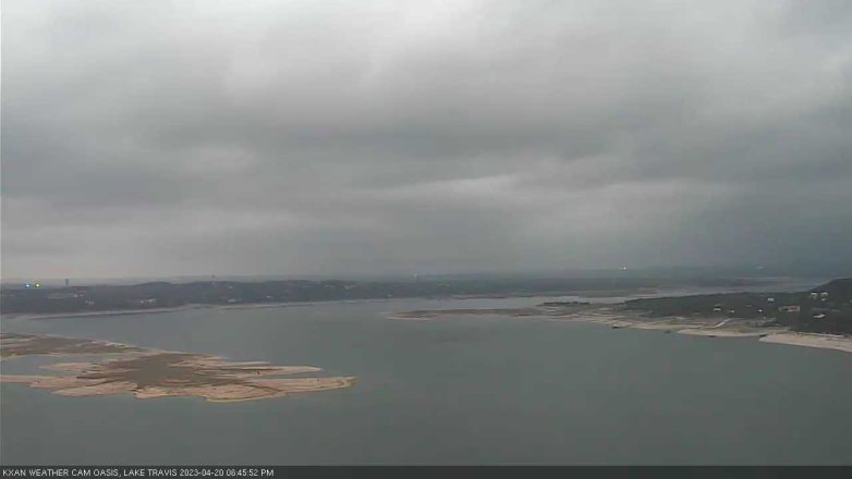 Lake Travis webcam, April 20, 2023 6:45 PM CT