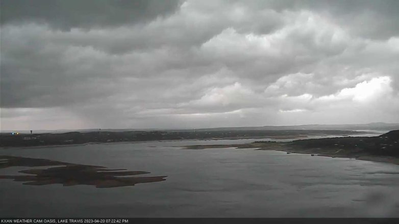 Lake Travis webcam, April 20, 2023 7:25 PM CT