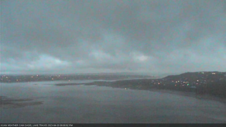 Lake Travis webcam, April 20, 2023 8:00 PM CT