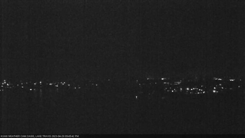 Lake Travis webcam, April 20, 2023 9:45 PM CT