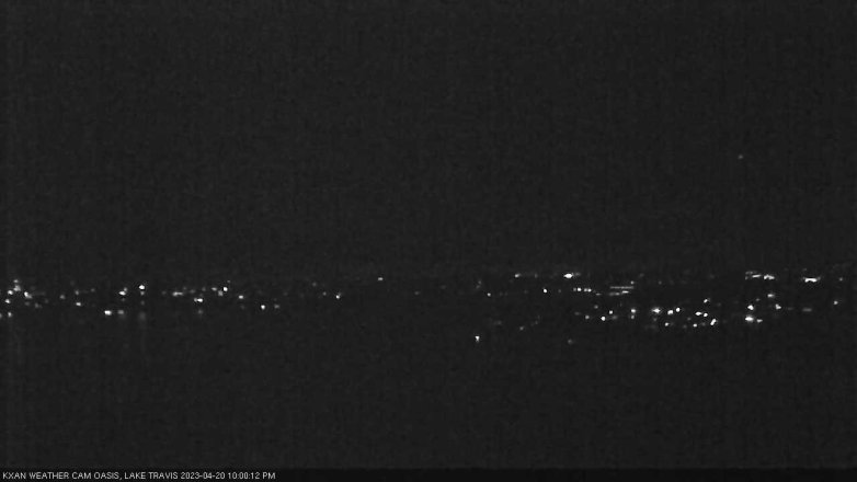 Lake Travis webcam, April 20, 2023 10:00 PM CT