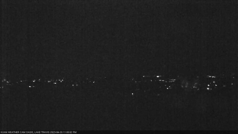Lake Travis webcam, April 20, 2023 11:00 PM CT