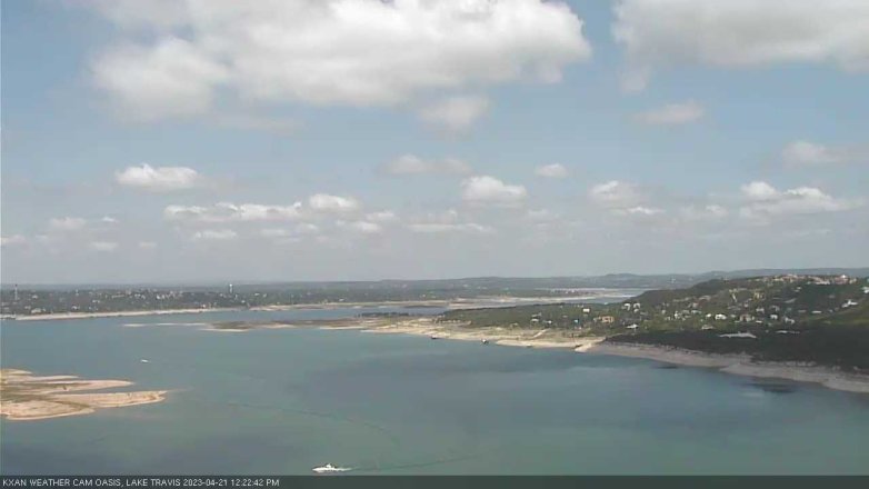 Lake Travis webcam, April 21, 2023 12:25 PM CT