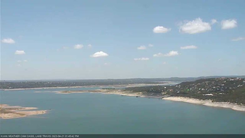 Lake Travis webcam, April 21, 2023 1:45 PM CT