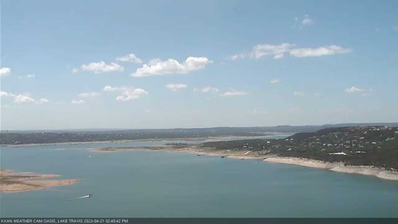 Lake Travis webcam, April 21, 2023 2:45 PM CT