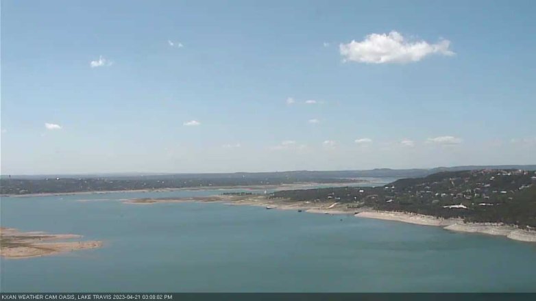 Lake Travis webcam, April 21, 2023 3:00 PM CT